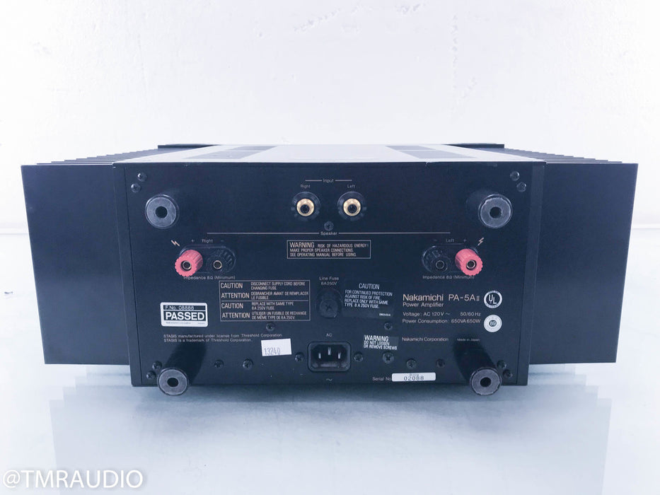 Nakamichi PA-5A II Stasis Stereo Power Amplifier