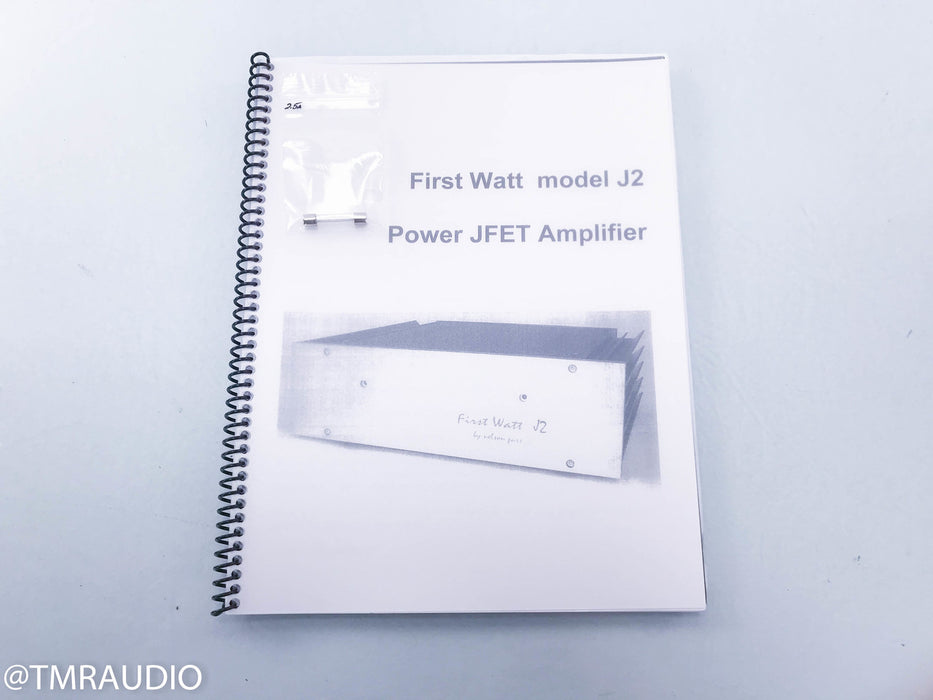 First Watt J2 Stereo Power Amplifier
