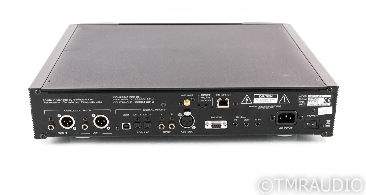 SimAudio Moon 280D DAC / MiND 2 Network Streamer; D/A Converter; 280-D; MiND-2