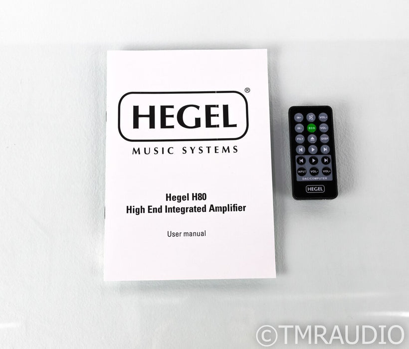 Hegel H80 Stereo Integrated Amplifier; H-80; Remote