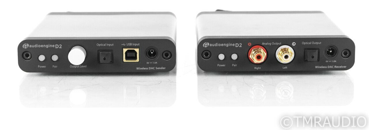 Audioengine D2 24-Bit Wireless DAC; D/A Converter w/ Receiver (New / Open Box)