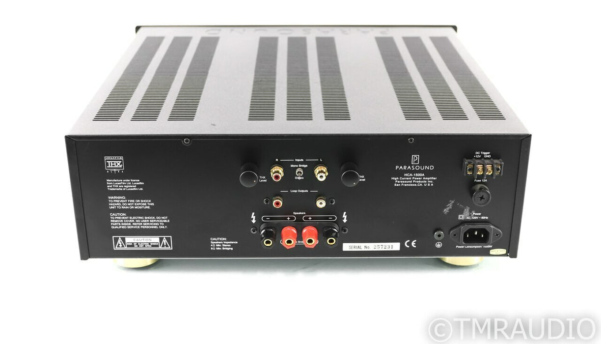 Parasound HCA-1500A Stereo Power Amplifier; HCA1500A