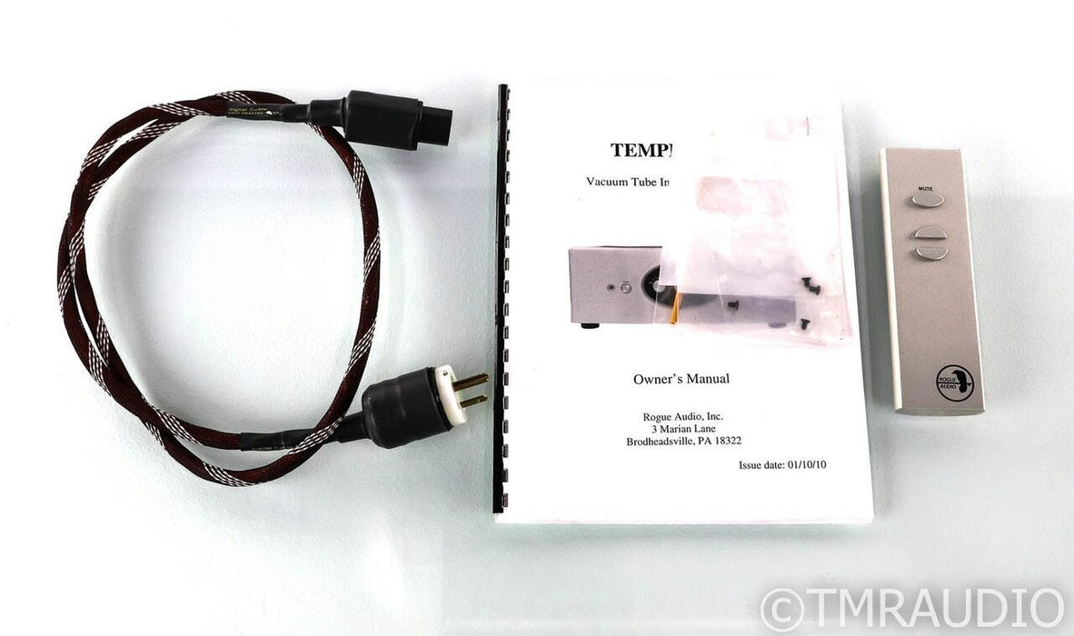 Rogue Audio Tempest III Stereo Tube Integrated Amplifier; Remote