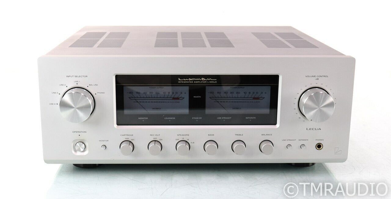 Luxman L-505uX Stereo Integrated Amplifier; L505uX; Remote; MM / MC Phono
