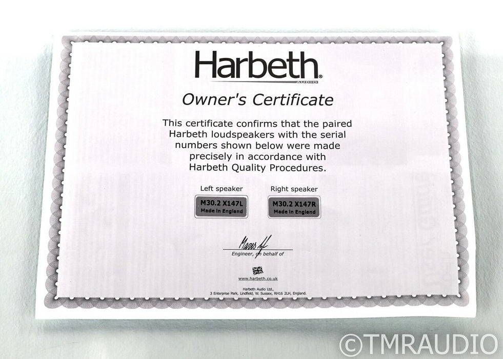 Harbeth 30.2 40th Anniversary Bookshelf Speakers