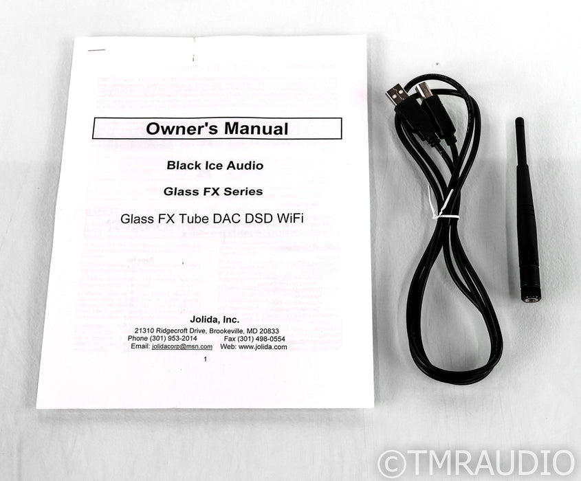 Black Ice Audio Glass FX Tube DAC DSD Wifi; D/A Converter; Jolida