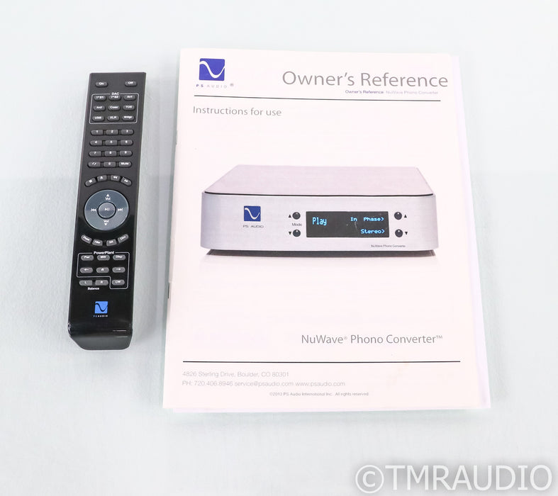 PS Audio NuWave MM / MC Phono Converter; USB; A/D Converter; NPC