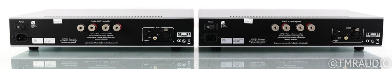 PS Audio Stellar M700 Mono Power Amplifier; Silver Pair (Used)
