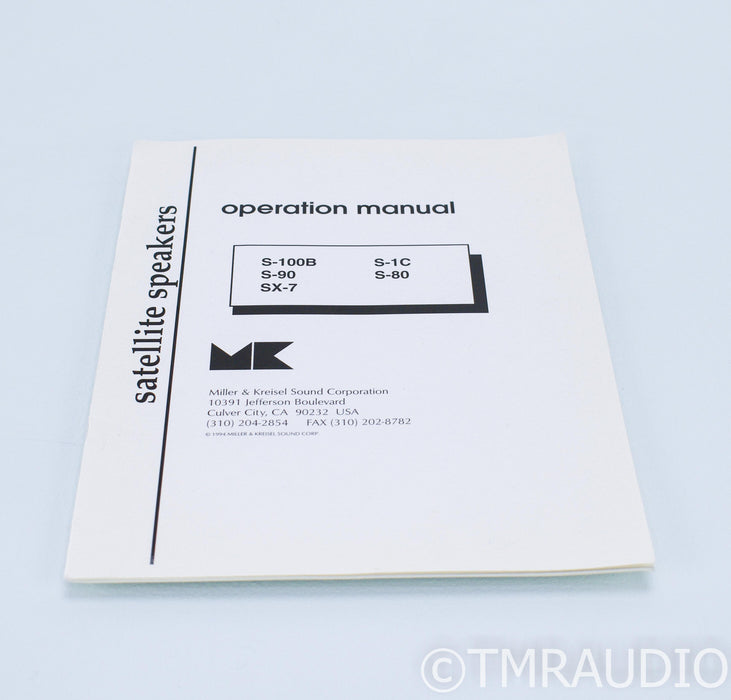 M&K Sound S-100B Satellite / Bookshelf Speakers
