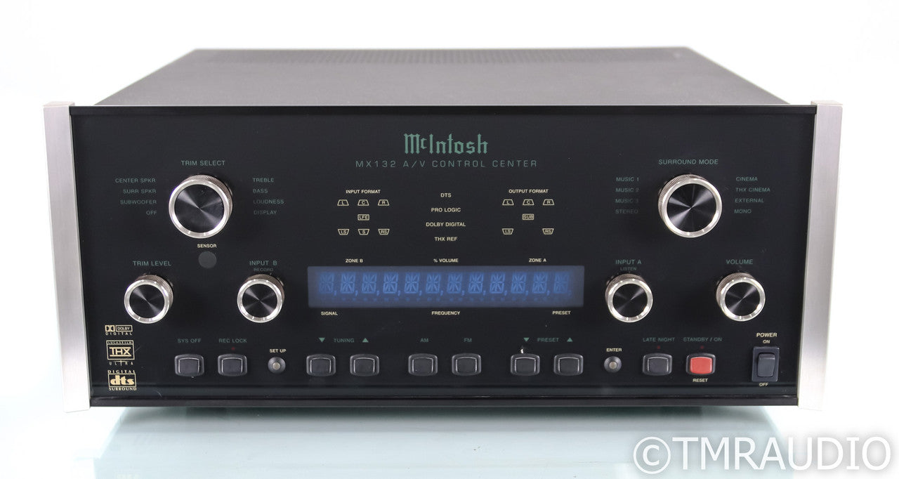 McIntosh MX132 5.1 Channel Home Theater Surround Processor; MX-132; HOLD - GLASS; MX-132; HOLD - GLASS