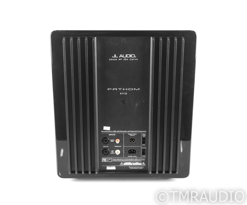 JL Audio Fathom f113 V1 13.5" Powered Subwoofer; Gloss Black; F-113 (No Grill)