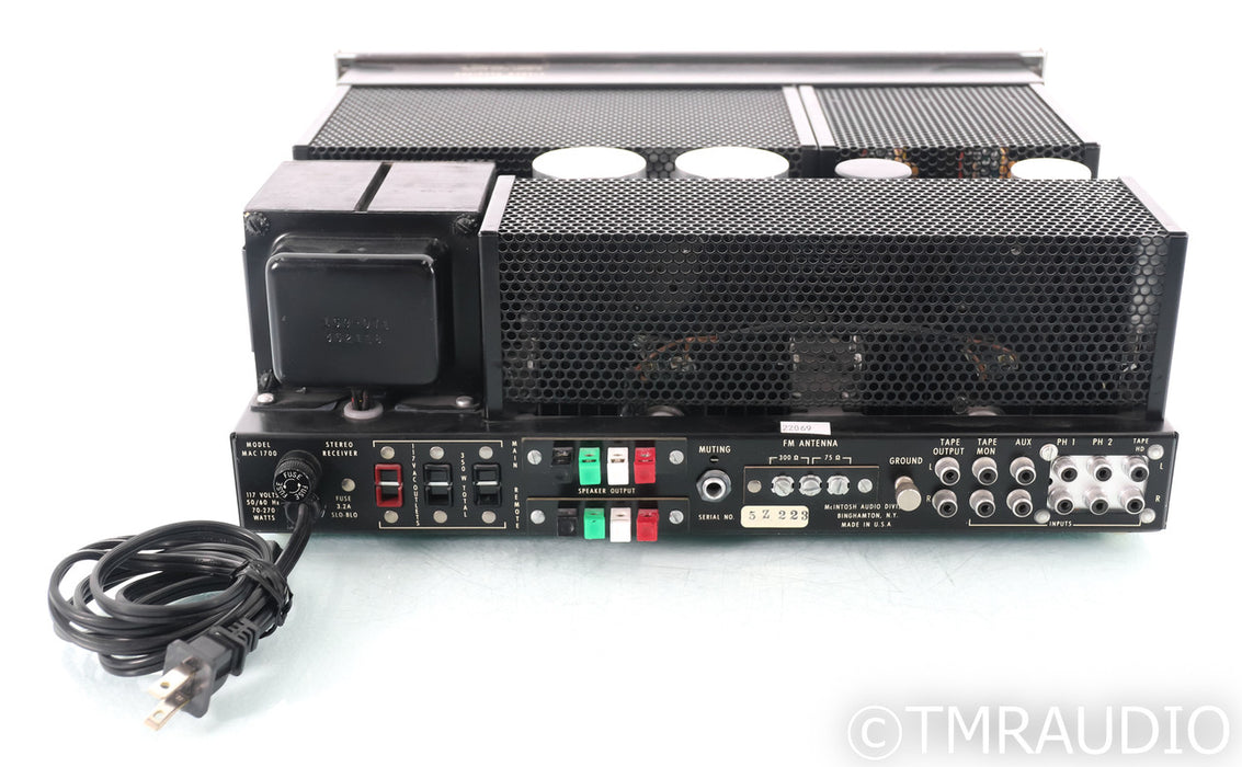McIntosh MAC 1700 Vintage Stereo Receiver; MAC-1700; MM/MC Phono HOLD REPAIR; MAC-1700; MM/MC Phono HOLD REPAIR