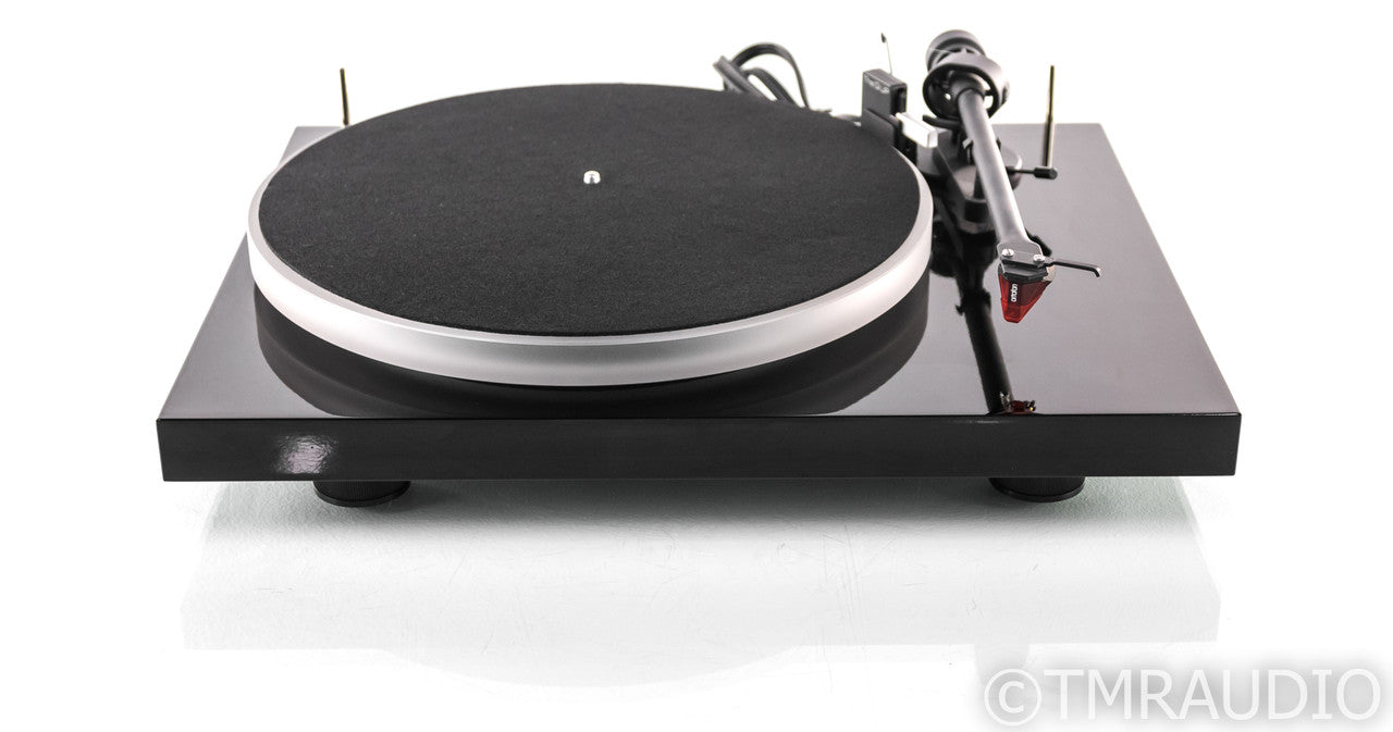 Pro-Ject Debut III Turntable; Piano Black; Ortofon 2M Red; Acryl-It Platter