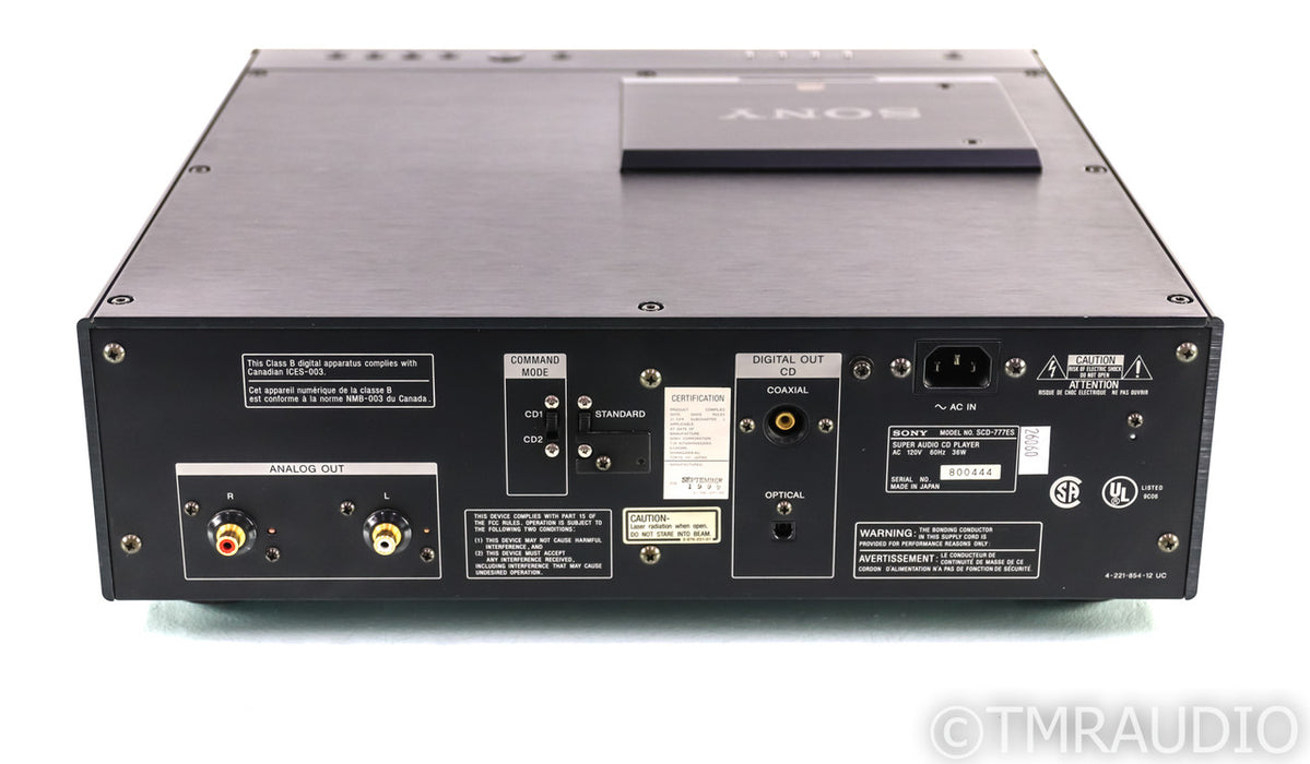 Sony SCD-777ES SACD / CD Player; SCD777ES; Remote; AS-IS (No SACD)