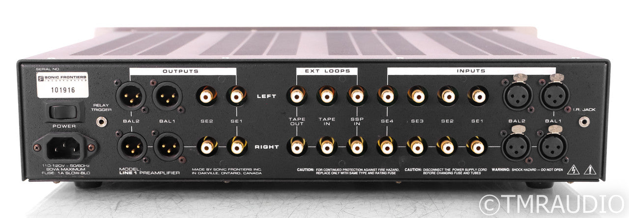 Sonic Frontiers Line 1 Stereo Tube Preamplifier;