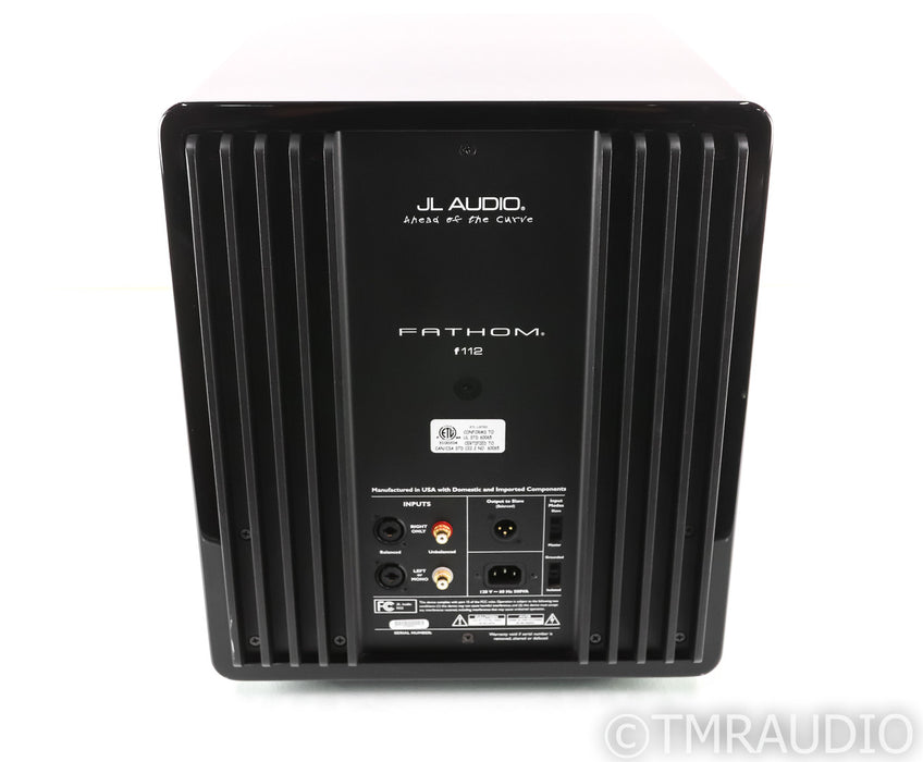 JL Audio Fathom f112 v1 12" Powered Subwoofer; Gloss Black; f-112; Gloss Black; f-112