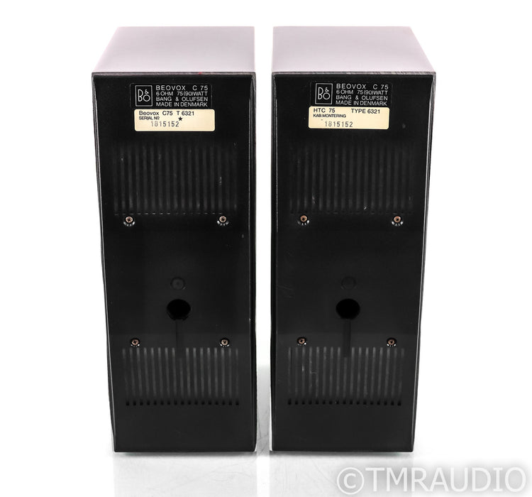 B&O BeoVox CX75 Bookshelf Speakers; CX 75; AS-IS (Deteriorated Surrounds)