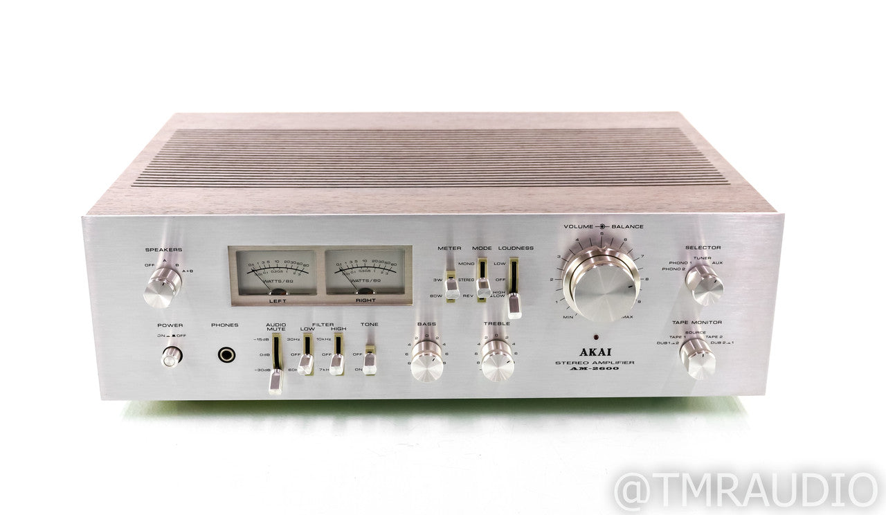 Akai AM-2600 Vintage Stereo Integrated Amplifier; AM2600; MM Phono