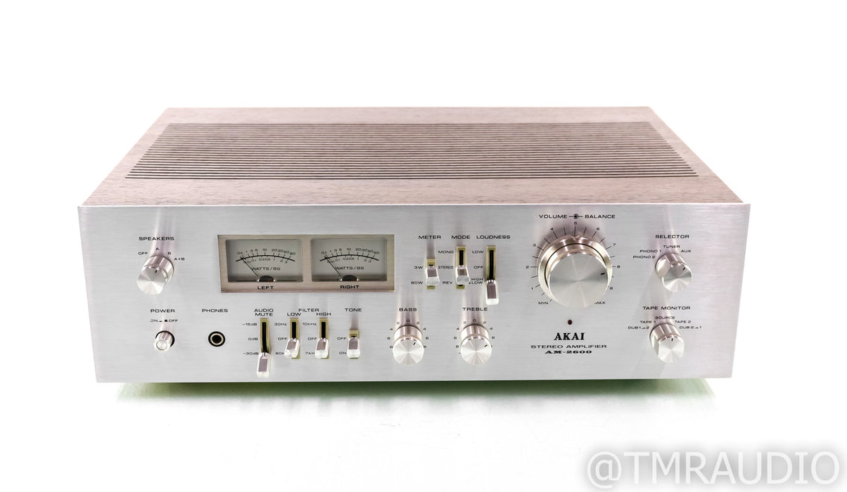 Akai AM-2600 Vintage Stereo Integrated Amplifier; AM2600; MM Phono