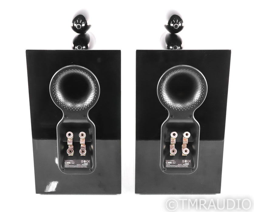 B&W CM6 S2 Bookshelf Speakers; Gloss Black Pair; CM6S2