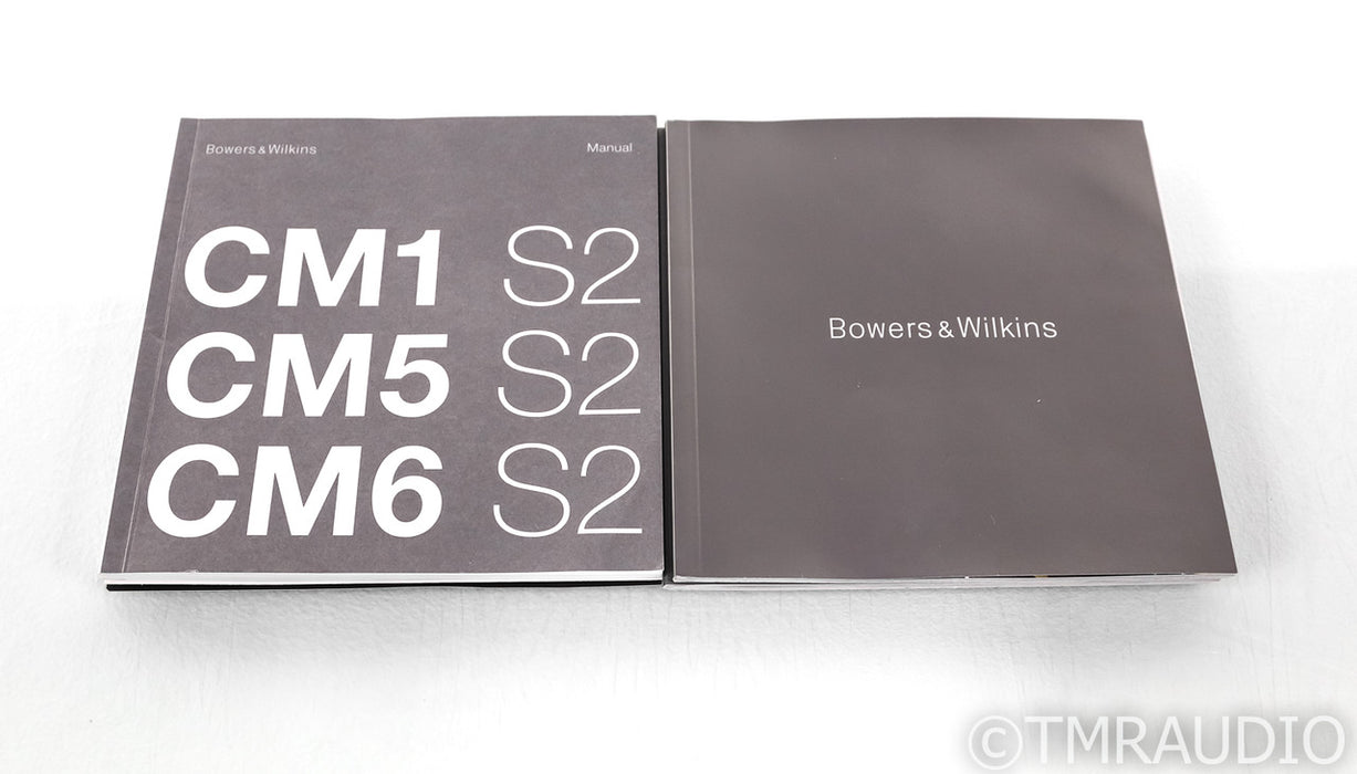 B&W CM6 S2 Bookshelf Speakers; Gloss Black Pair; CM6S2