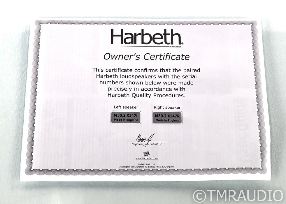 Harbeth 30.2 40th Anniversary Bookshelf Speakers