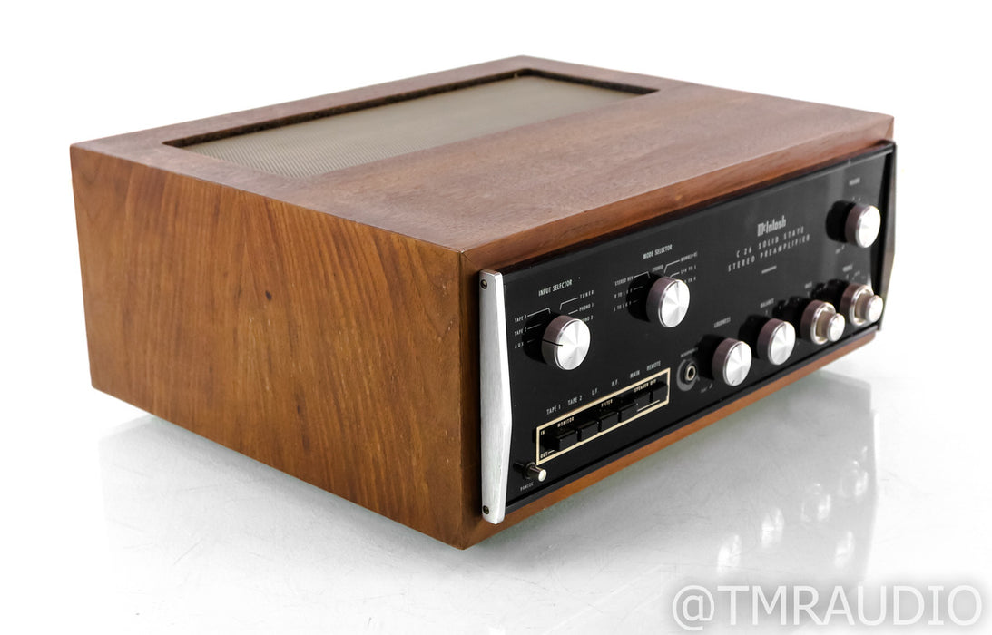 McIntosh C26 Vintage Stereo Preamplifier w/ Walnut Case