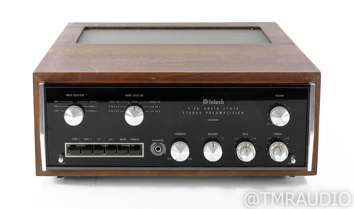 McIntosh C26 Vintage Stereo Preamplifier w/ Walnut Case