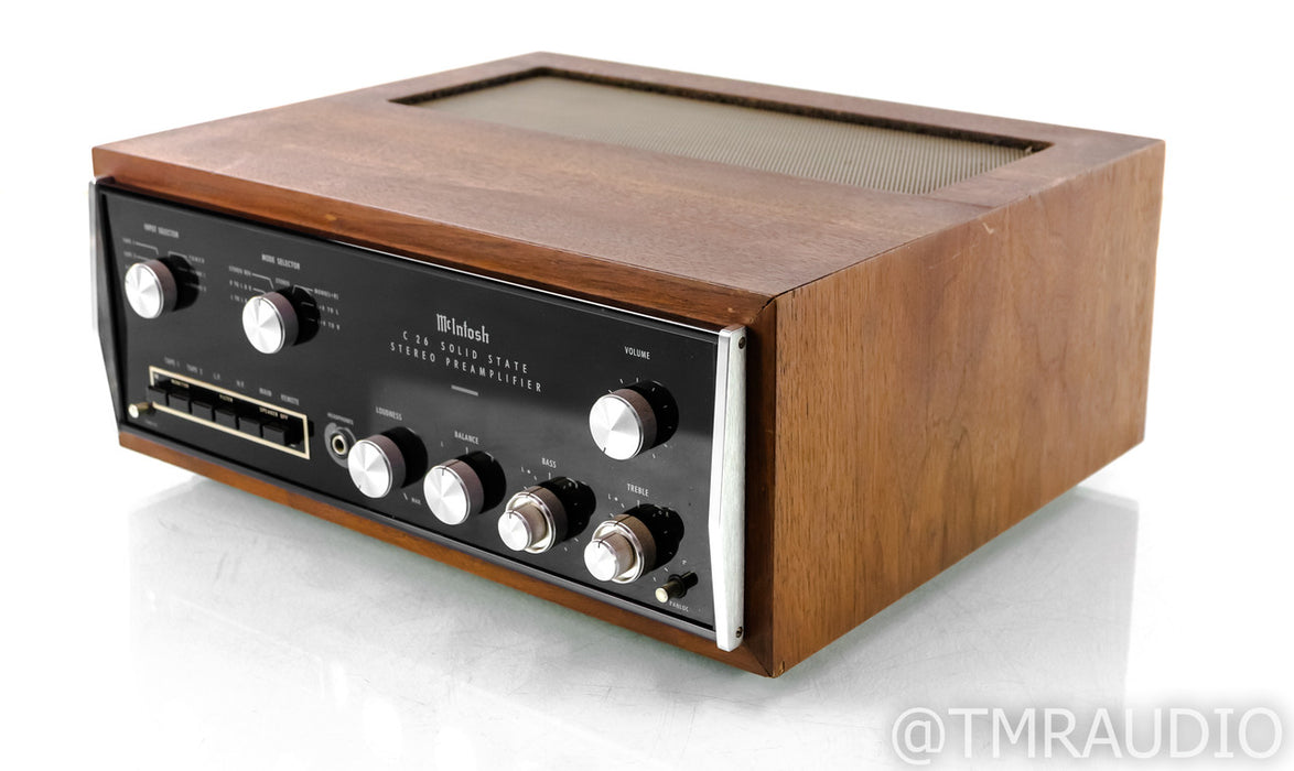 McIntosh C26 Vintage Stereo Preamplifier w/ Walnut Case