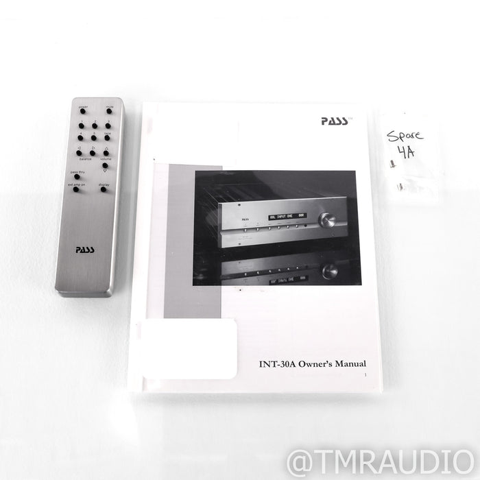 Pass Labs INT-30A Stereo Integrated Amplifier; INT30A; Remote