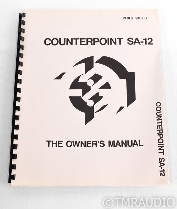 Counterpoint SA-12 Vintage Stereo Tube Power Amplifier