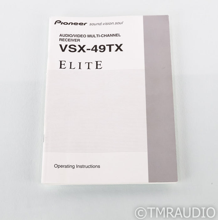 Pioneer VSX-49TX 7.1 Channel Home Theater Receiver; VSX49TX (No Remote)