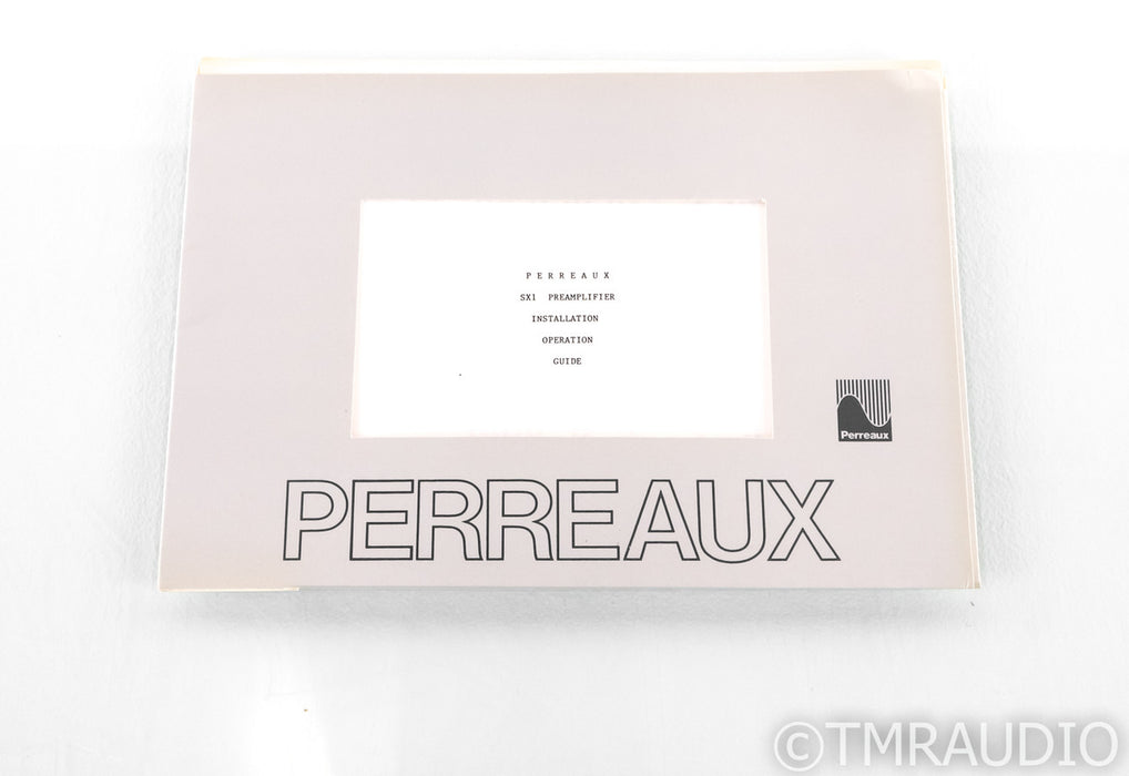 Perreaux SX-1 Vintage Stereo Preamplifier; SX1; MM / MC Phono