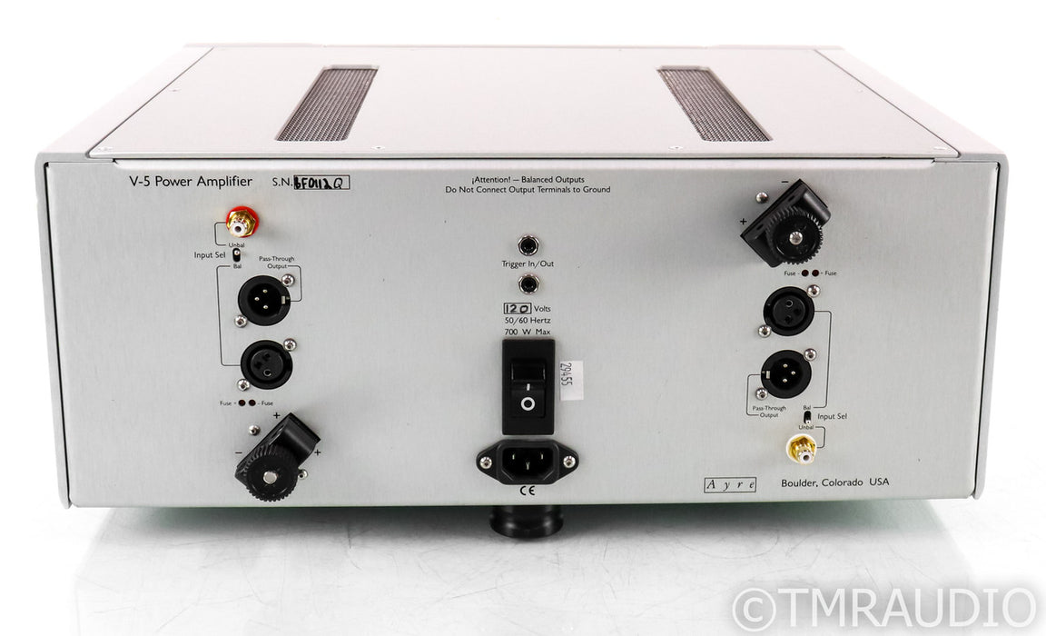 Ayre Acoustics V-5xe Stereo Power Amplifier; V5xe; Silver