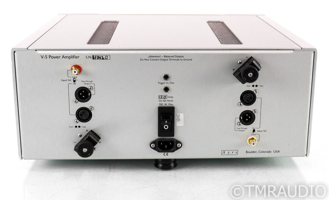 Ayre Acoustics V-5xe Stereo Power Amplifier; V5xe; Silver