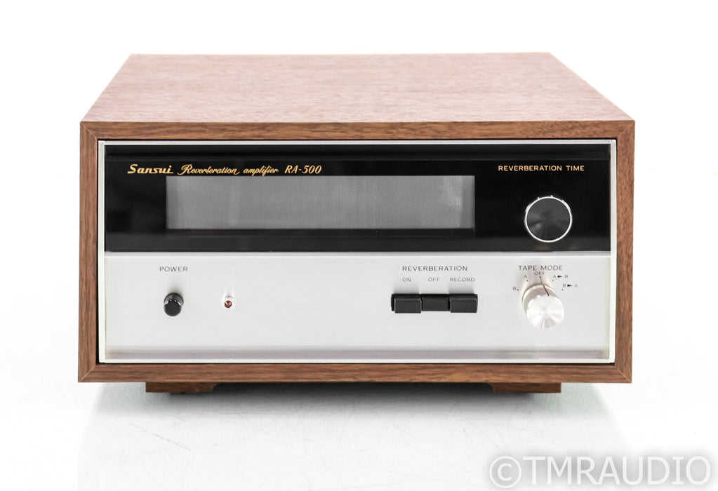 Sansui RA-500 Vintage Reverb Amplifier w/ Walnut Case; RA500; Re-capped