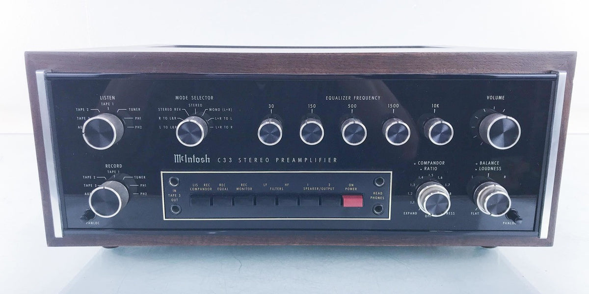 McIntosh C33 Vintage Stereo Preamplifier — The Music Room
