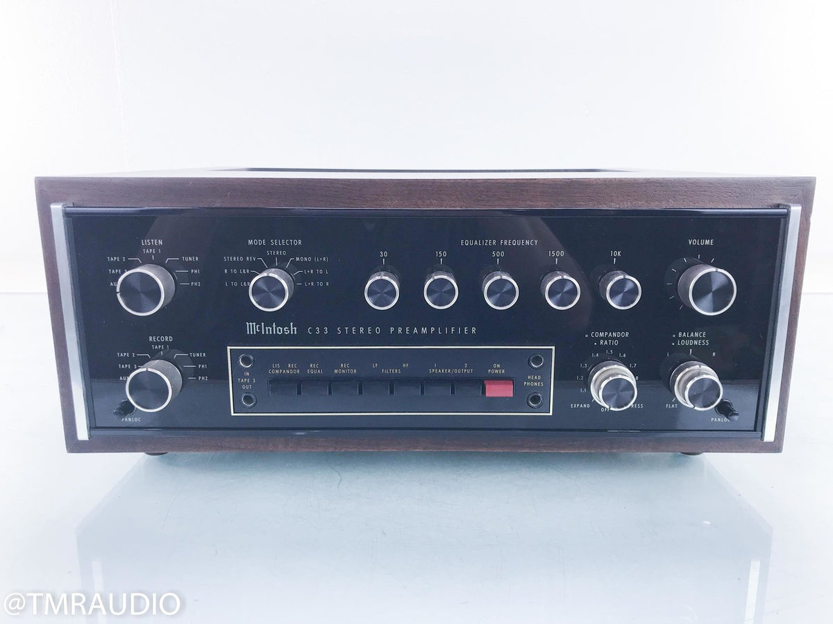 McIntosh C33 Vintage Stereo Preamplifier — The Music Room