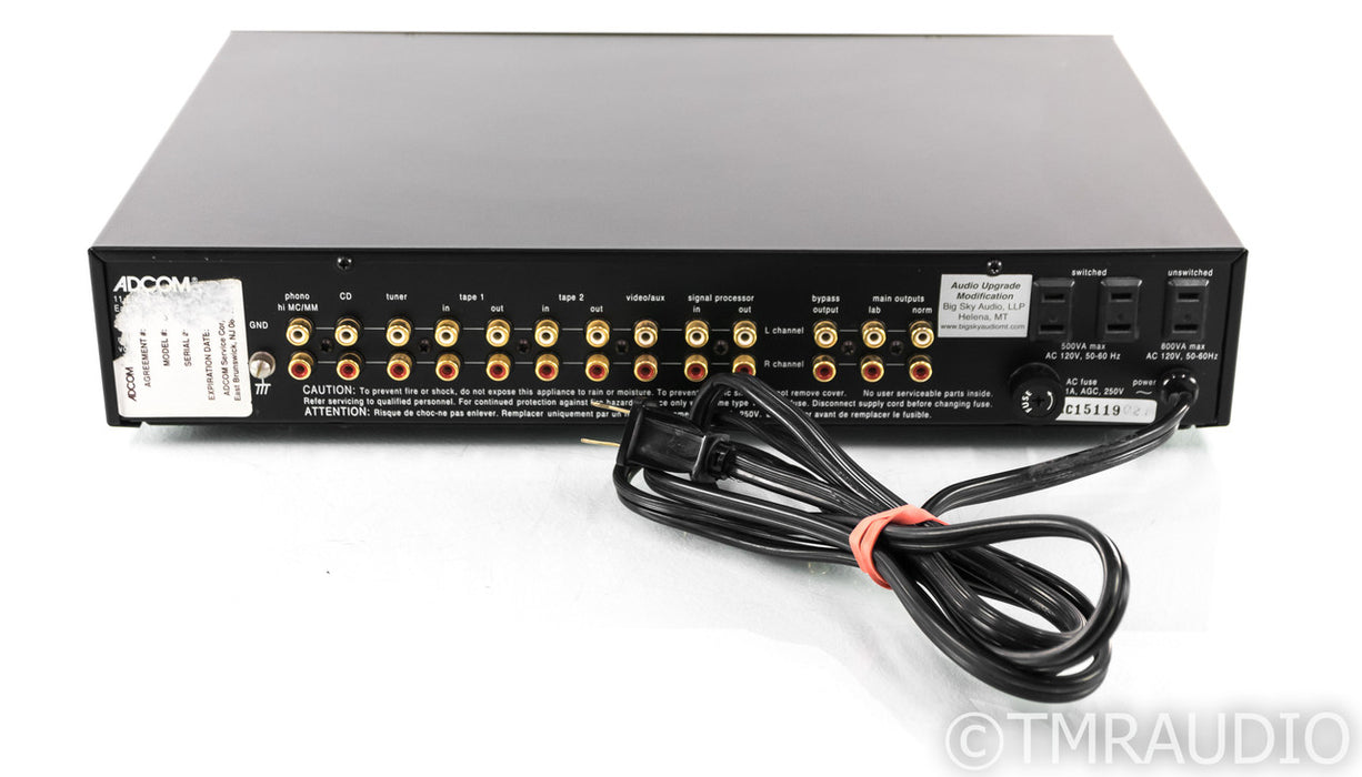 Adcom GFP-565 Stereo Preamplifier; GFP565; Big Sky Audio Upgrade