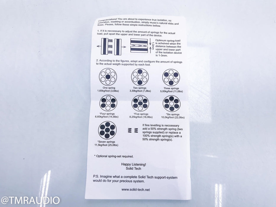 Solid Tech IsoClear Isolation Feet; Set of 4 (2/2)