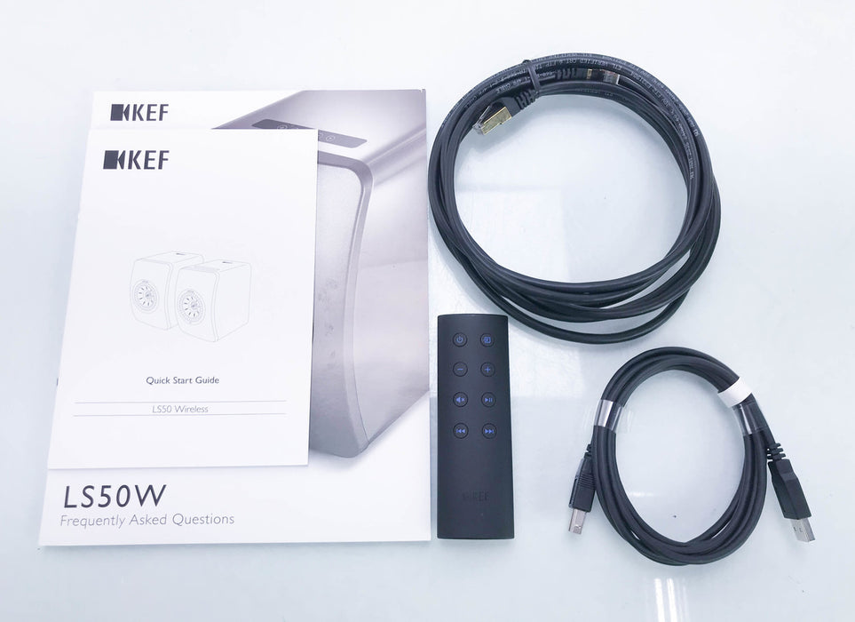 KEF LS50W Wireless Active Bookshelf Speakers; LS-50W