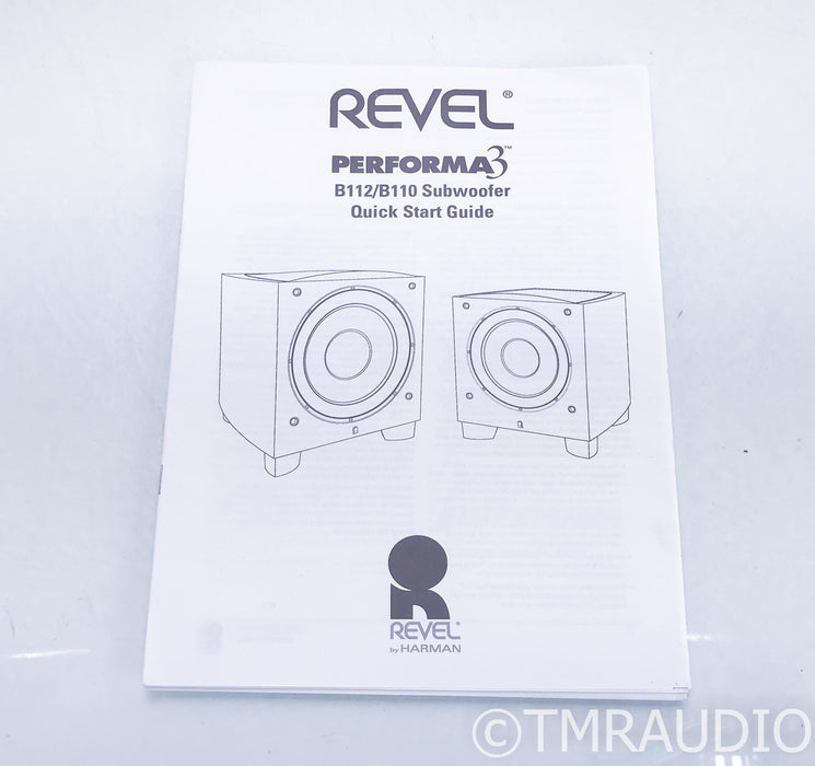 Revel Performa3 B110 10" Powered Subwoofer; B-110