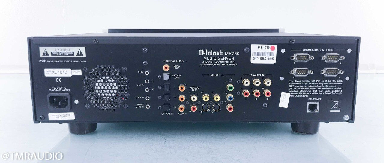 McIntosh MS750 Network Server / Streamer / CD Ripper; 750GB; AS-IS (No Power)