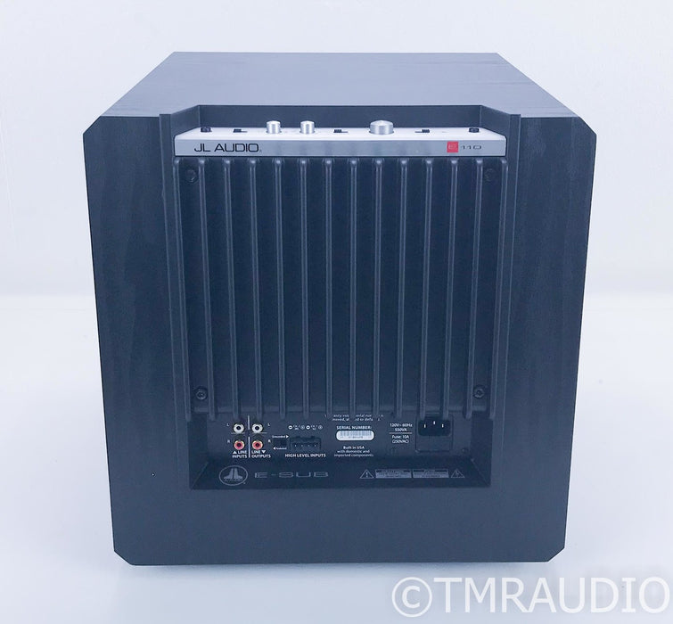 JL Audio E-Sub e110 10" Powered Subwoofer; Black Ash; E-110