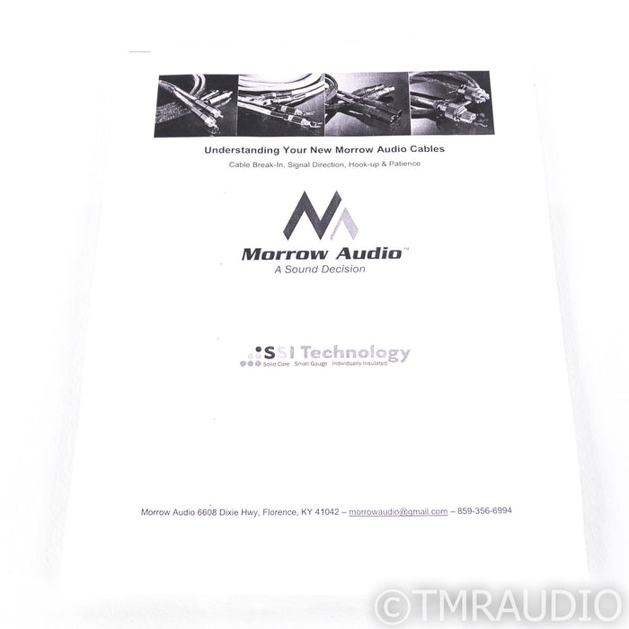 Morrow Audio Elite Phono Cables; 0.6m Pair Interconnects