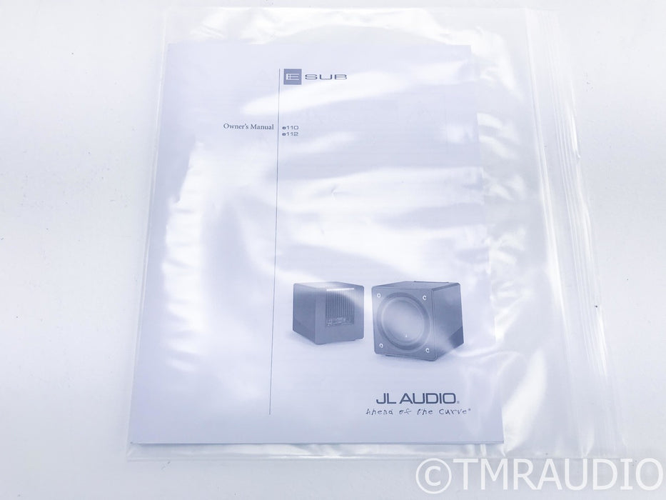 JL Audio E-Sub e110 10" Powered Subwoofer; Black Ash; E-110