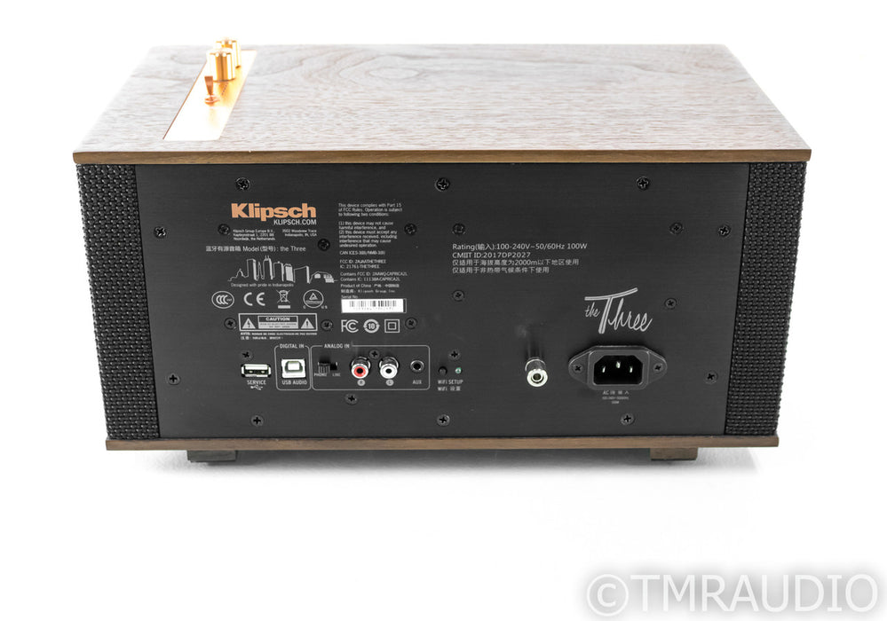 Klipsch Heritage The Three Wireless Bluetooth Speaker; MM Phono; Wi-Fi; Remote