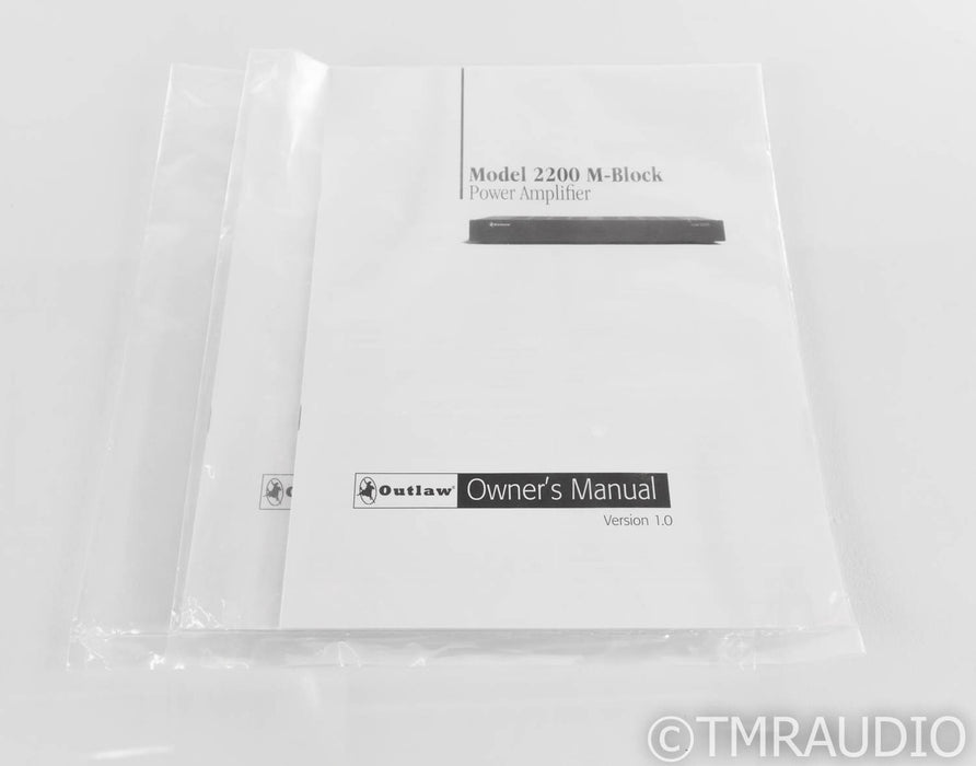 Outlaw Audio Model 2200 Mono Power Amplifier