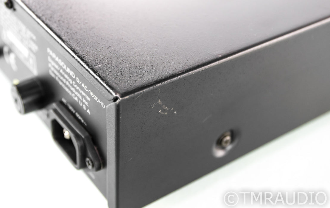 Parasound D/AC-1600 HD DAC; D/A Converter; 1600HD; HDCD