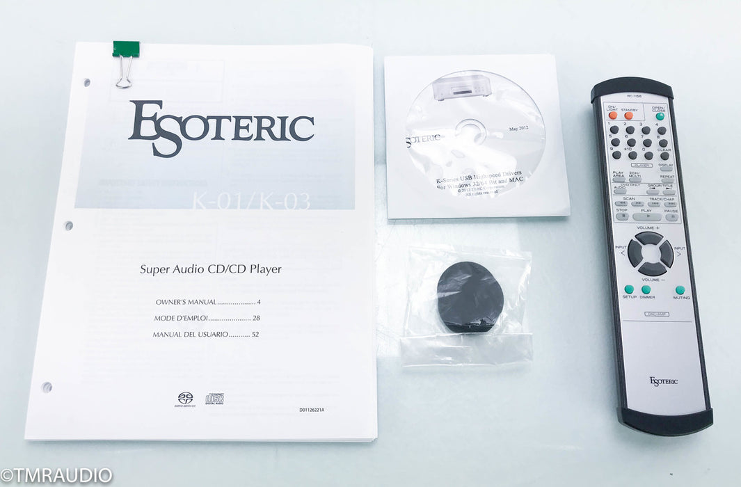 Esoteric K-01 CD / SACD Player / DAC